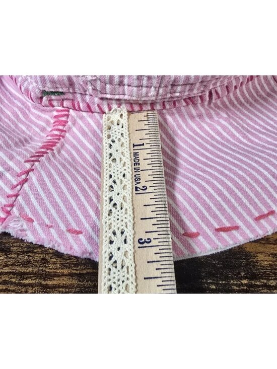 OOAK Handmade Boho Indie Pink John Deere Upcycle Bucket Hat Adjustable M 22\
